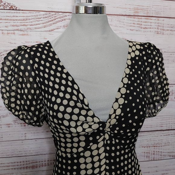 Emanuel Ungaro silk polka dot dress 10 - Picture 2 of 13